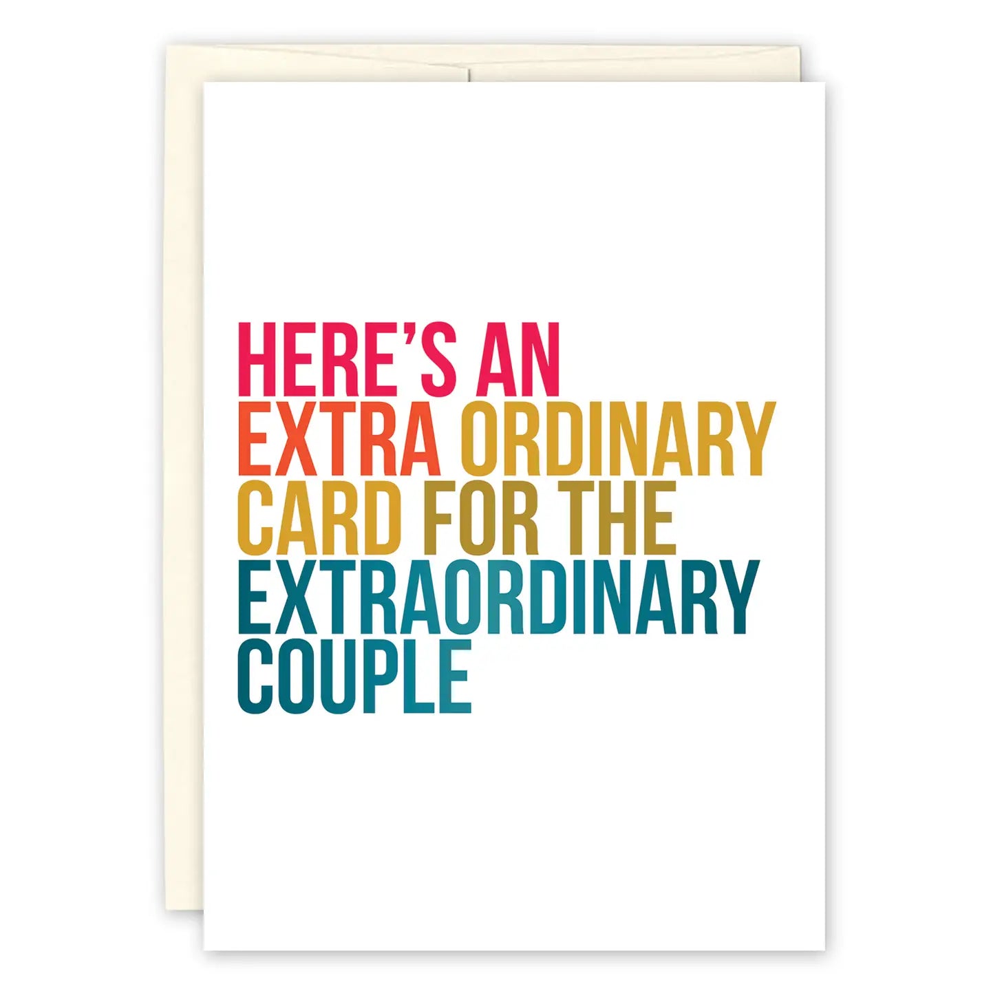 Extra Ordinary Wedding Card