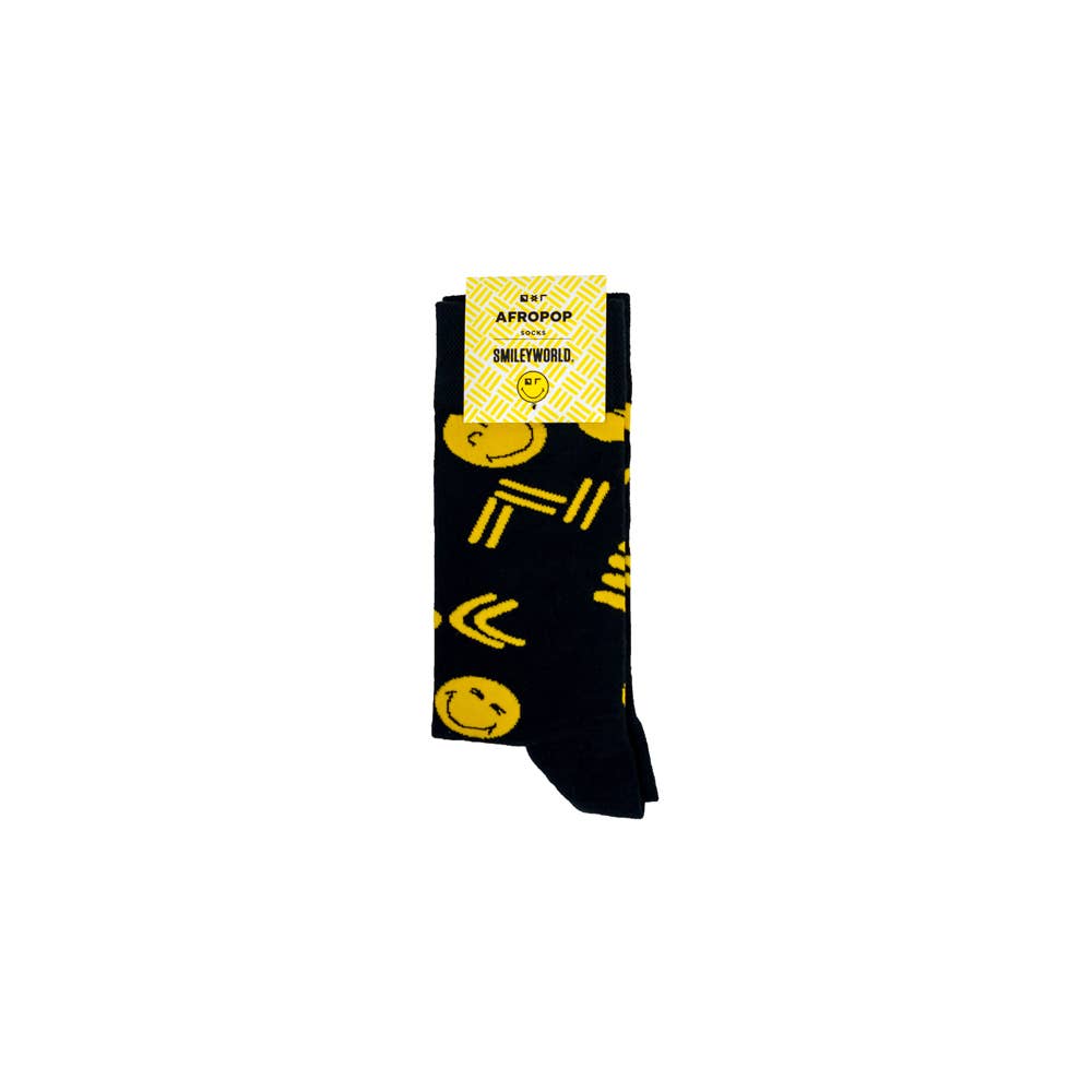 Yellow Icon SmileyWorld™ Afropop Socks