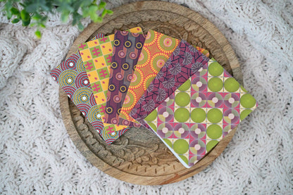 African Print Ankara-Inspired Pocket Notebooks - Bloom