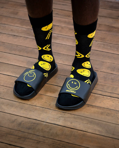 Yellow Icon SmileyWorld™ Afropop Socks