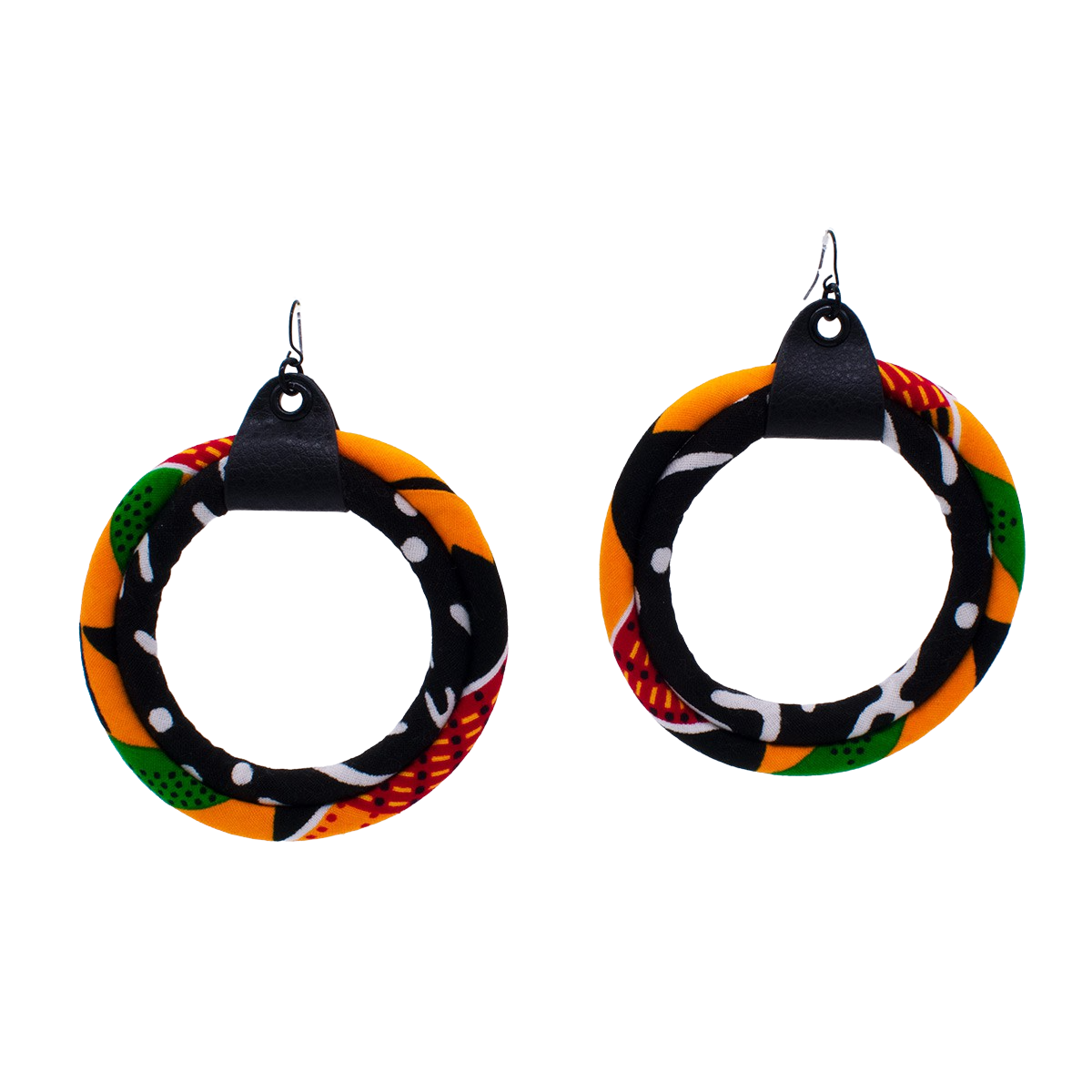 Kente Print Earrings | Mud cloth print Earrings
