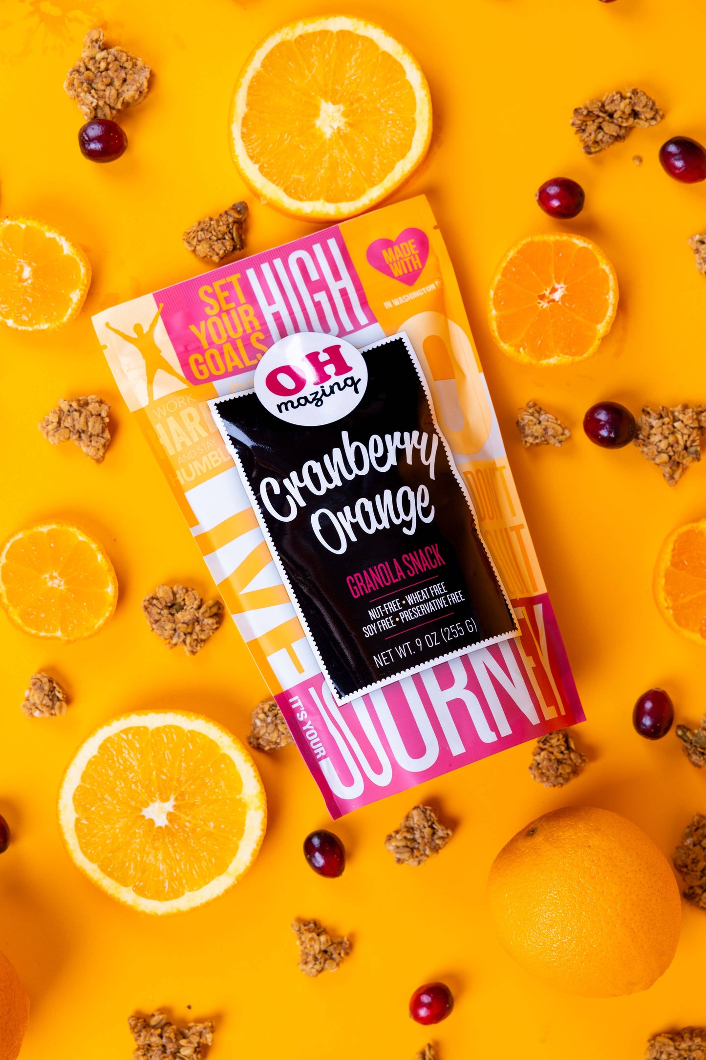 9oz Cranberry Orange Granola Snack, Nut-free