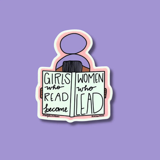 Little Girls Who Read Sticker
