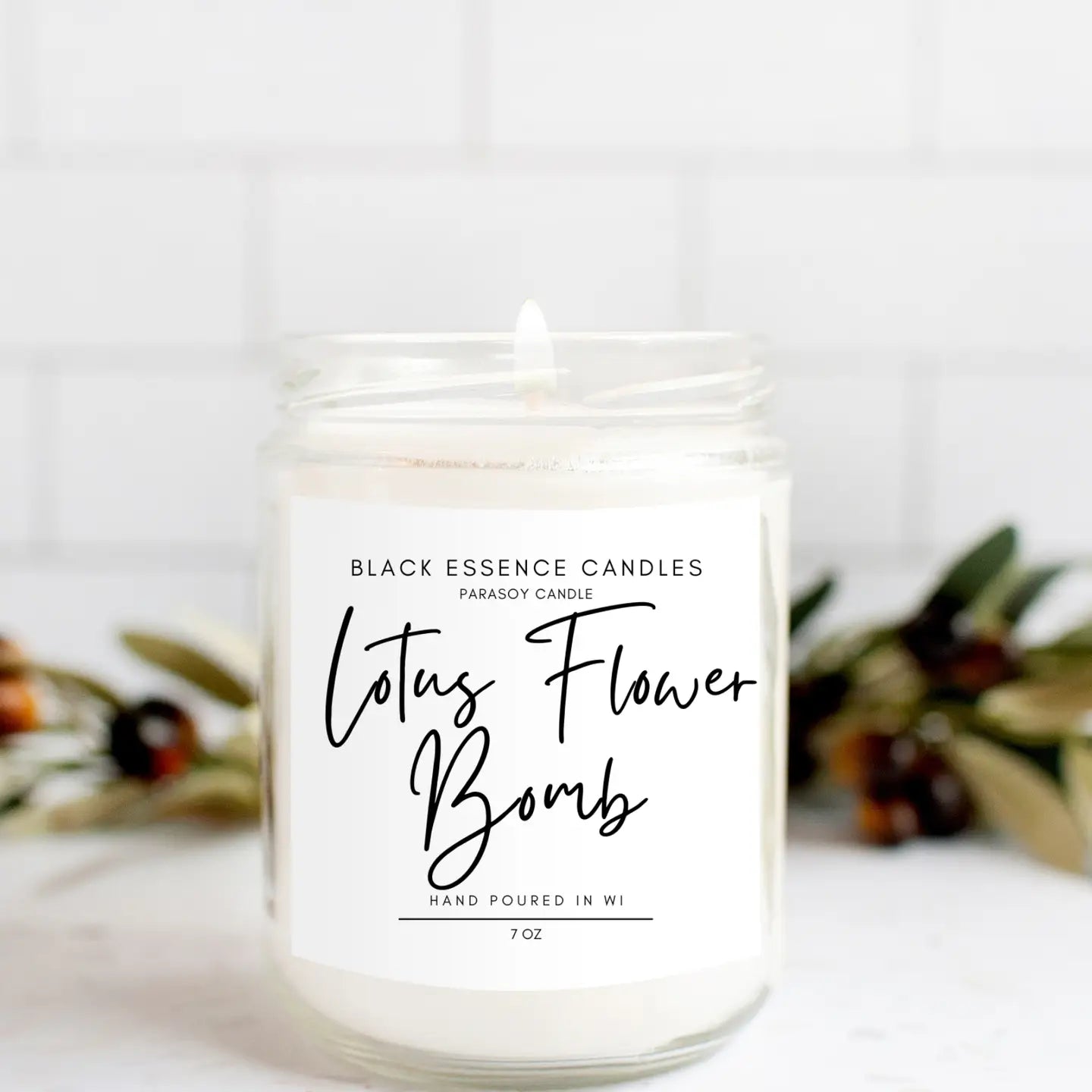 Lotus Flower Bomb Candle
