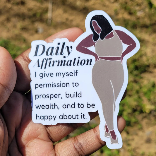 Daily Affirmation Sticker