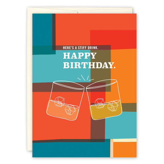 Stiff Drink Birthday Card